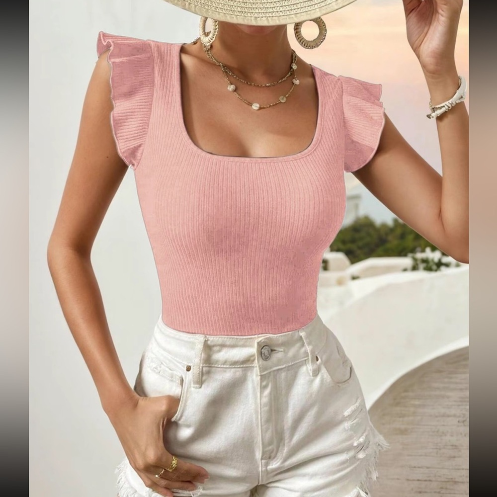 Ruffle Sleeve Tanktop🐰